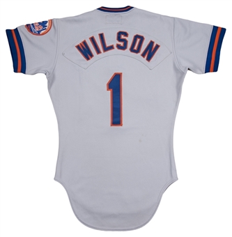 1980 Mookie Wilson Game Used New York Mets Road Jersey - Possibly His MLB Debut Jersey!
